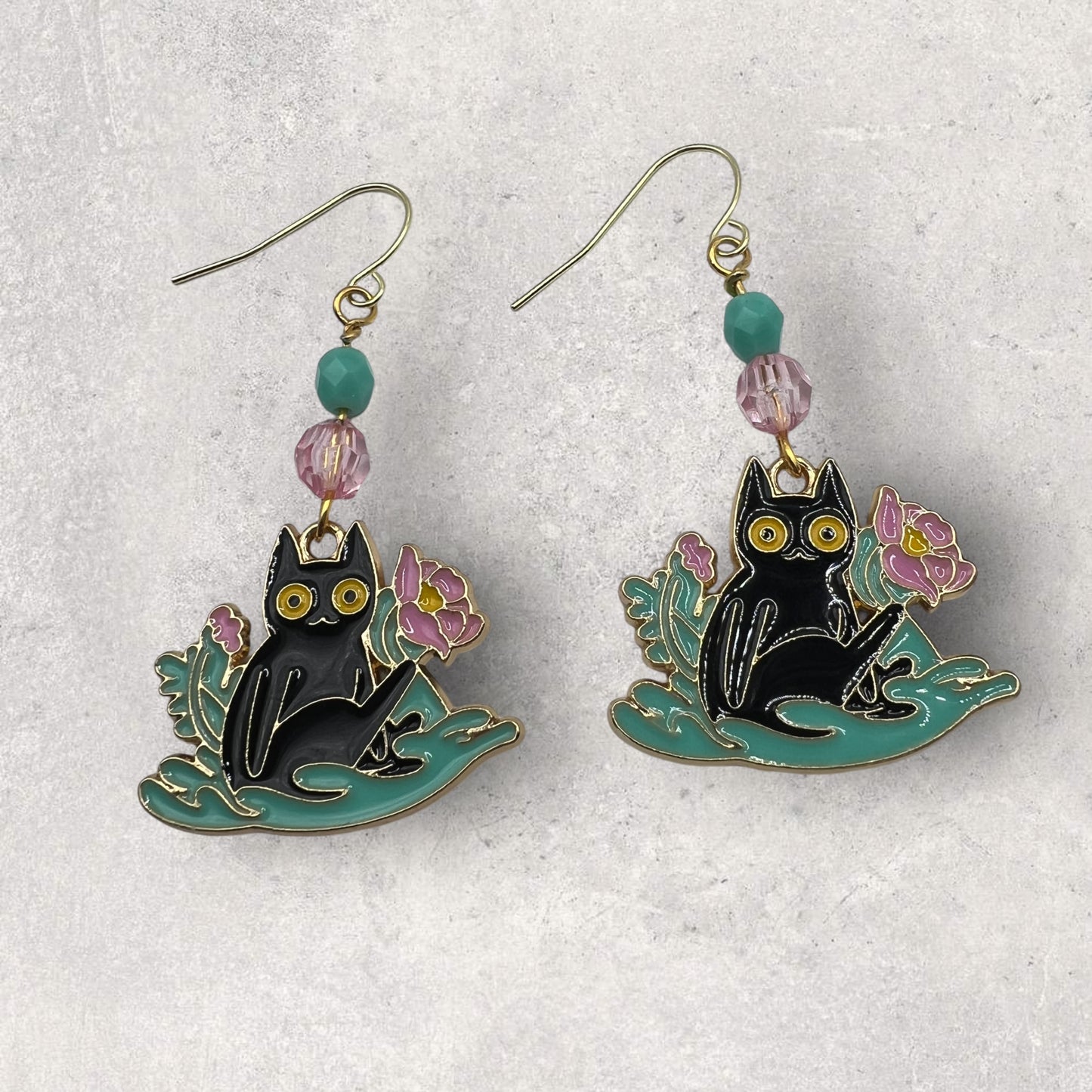 Whimsical Garden Cat